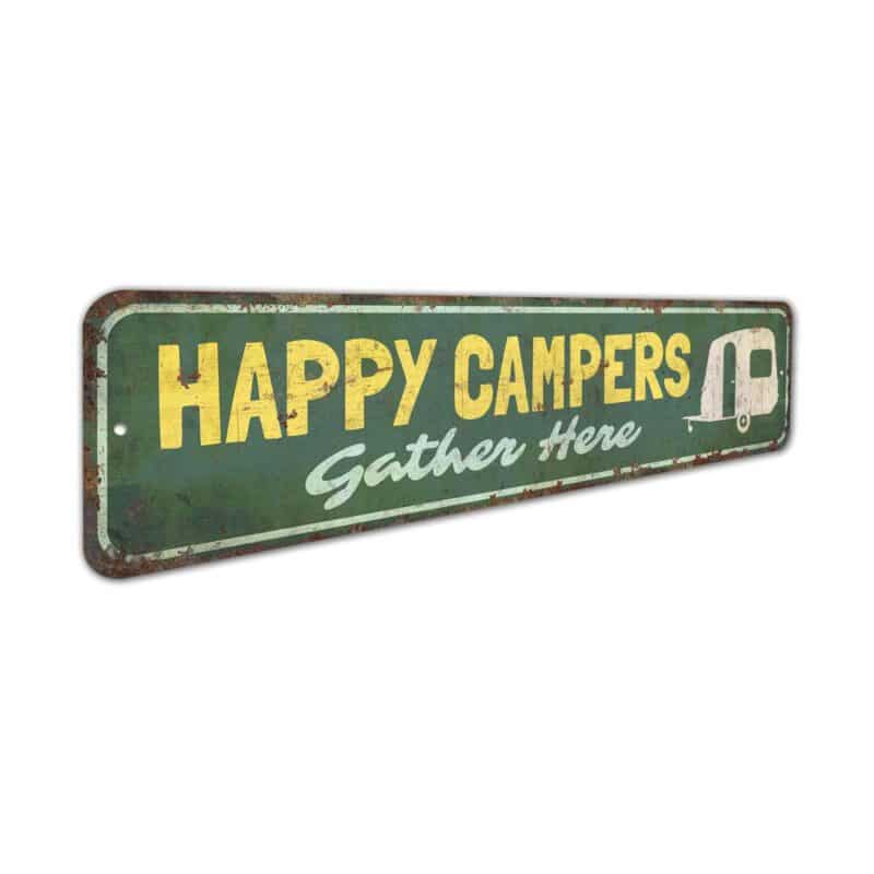 Happy-Campers-Sign-Premium-Quality-Rustic-Metal-Sign-3