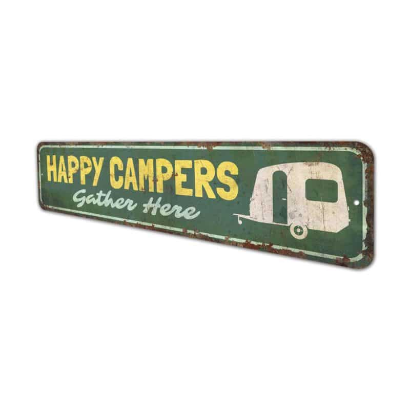 Happy-Campers-Sign-Premium-Quality-Rustic-Metal-Sign-4