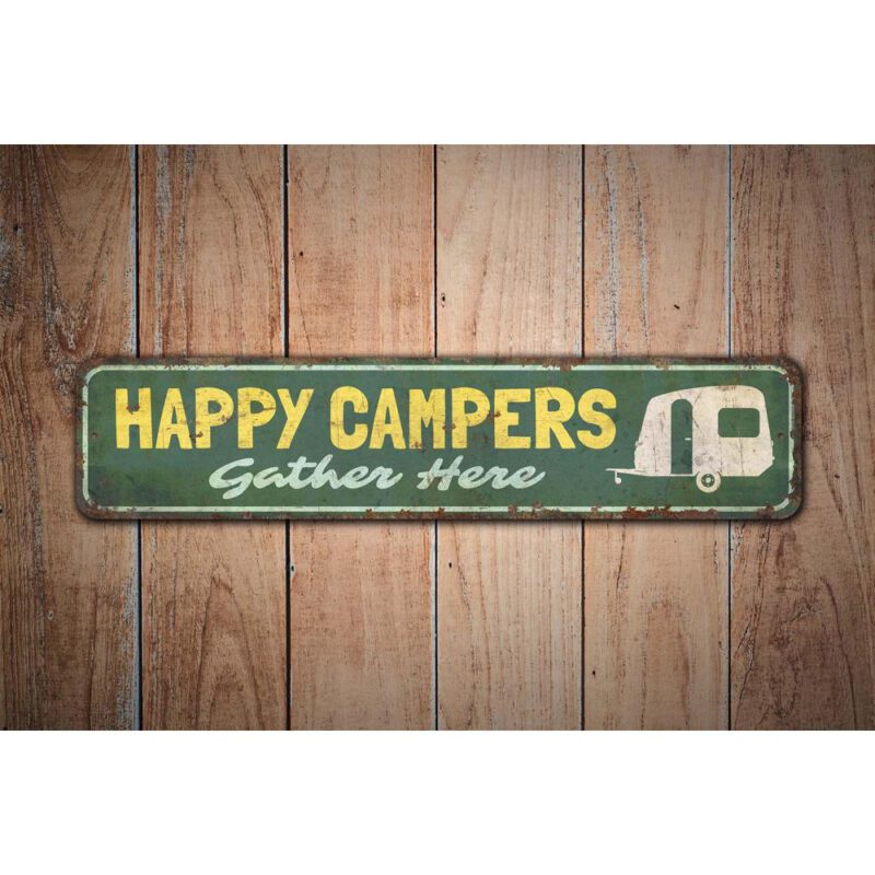 Happy-Campers-Sign-Premium-Quality-Rustic-Metal-Sign-Images