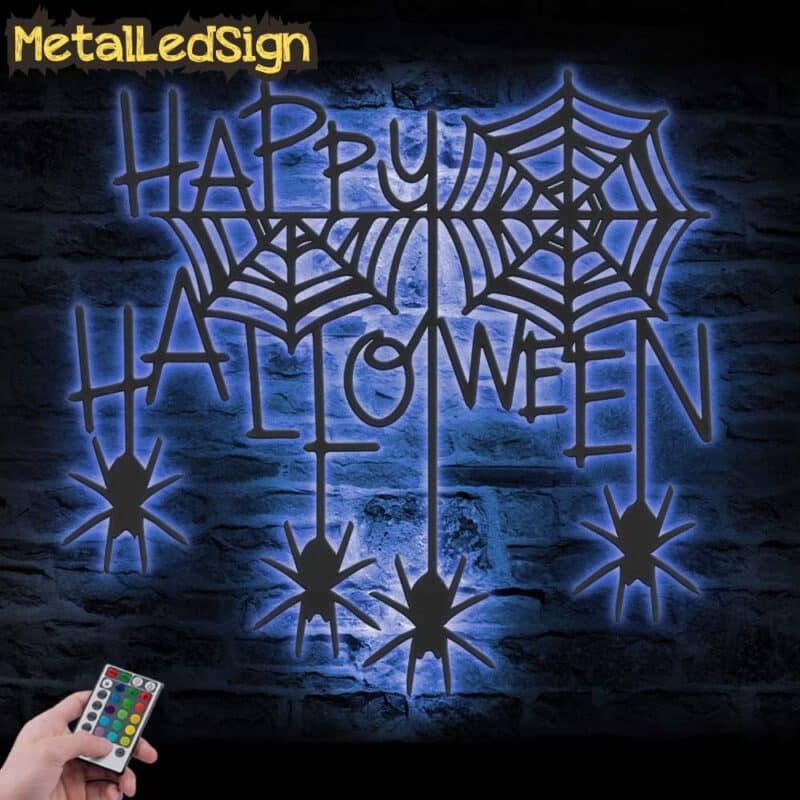 Happy-Halloween-Spider-Metal-Wall-Art-Led-Light-3.jpg