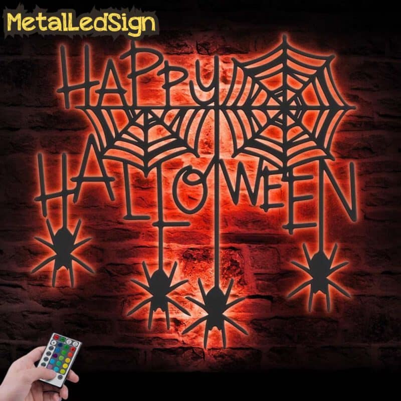 Happy-Halloween-Spider-Metal-Wall-Art-Led-Light-5.jpg