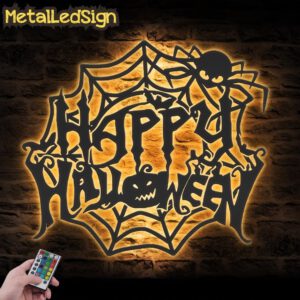 Happy-Halloween-Spider-Metal-Wall-Art-Led-Light-Images-1.jpg