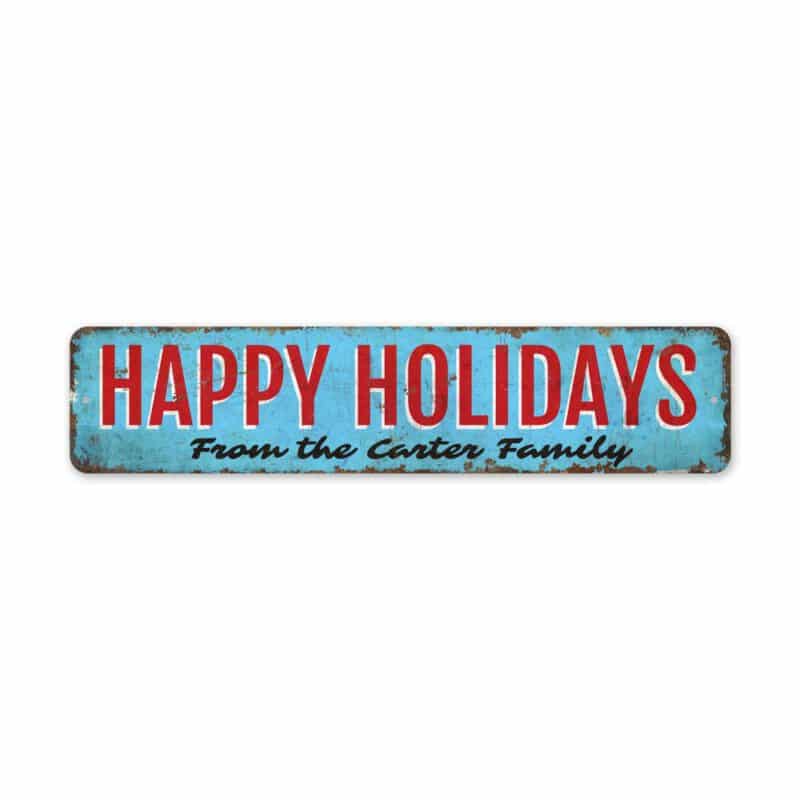 Happy-Holidays-Sign-Premium-Quality-Rustic-Metal-Sign-2-3