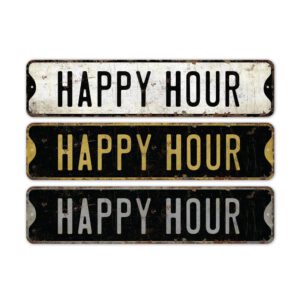 Happy-Hour-Sign-Premium-Quality-Rustic-Metal-Sign-2