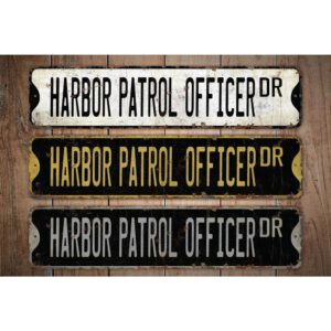 Harbor-Patrol-Officer-Premium-Quality-Rustic-Metal-Sign-Images