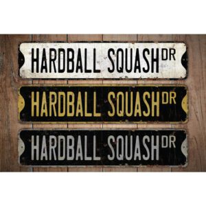 Hardball-Squash-Premium-Quality-Rustic-Metal-Sign-Images