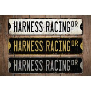 Harness-Racing-Premium-Quality-Rustic-Metal-Sign-Images