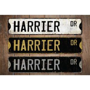 Harrier-Premium-Quality-Rustic-Metal-Sign-Images