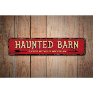 Haunted-Barn-Premium-Quality-Rustic-Metal-Sign-Images