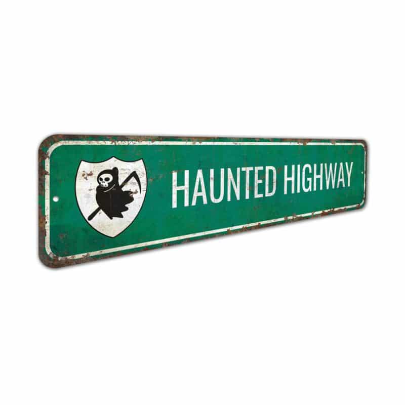 Haunted-Highway-Premium-Quality-Rustic-Metal-Sign-3