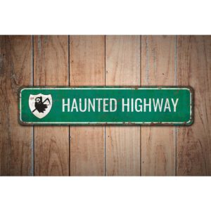 Haunted-Highway-Premium-Quality-Rustic-Metal-Sign-Images