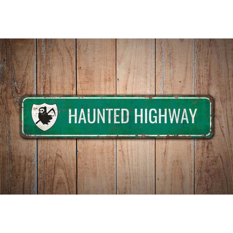 Haunted-Highway-Premium-Quality-Rustic-Metal-Sign-Images