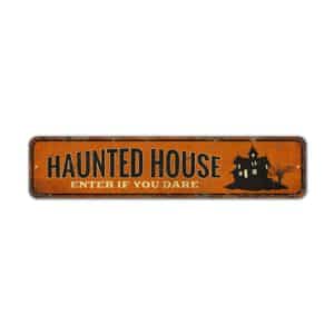 Haunted-House-Premium-Quality-Rustic-Metal-Sign-2