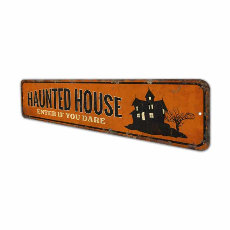 Haunted-House-Premium-Quality-Rustic-Metal-Sign-4