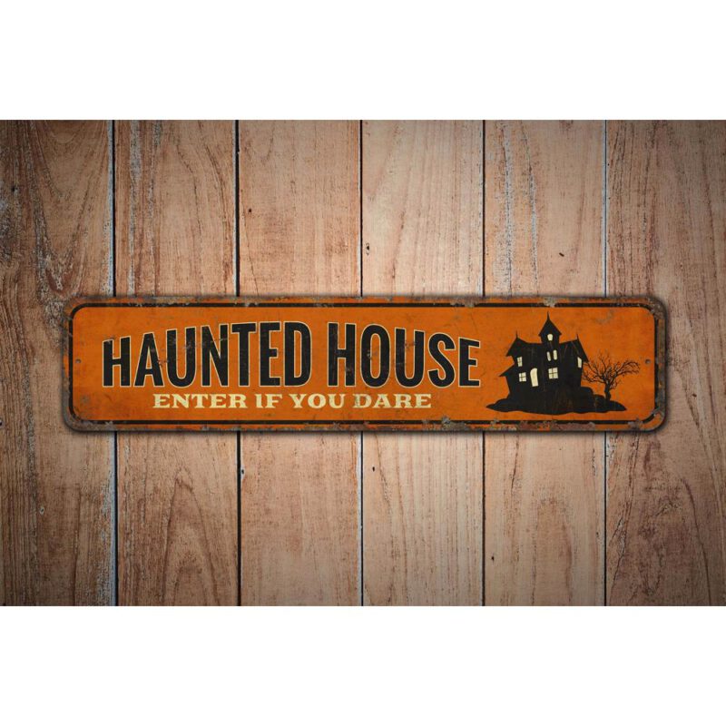 Haunted-House-Premium-Quality-Rustic-Metal-Sign-Images