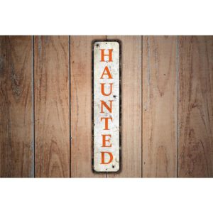 Haunted-Sign-Premium-Quality-Rustic-Metal-Sign-Images