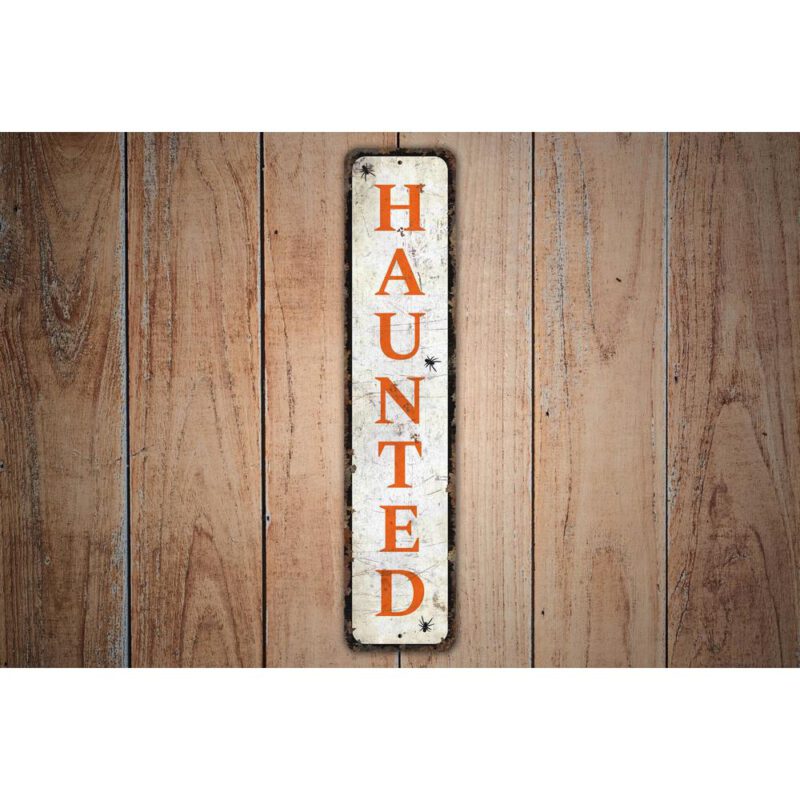 Haunted-Sign-Premium-Quality-Rustic-Metal-Sign-Images