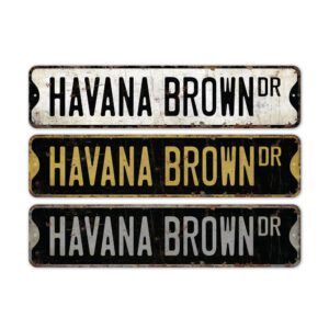 Havana-Brown-Cat-Premium-Quality-Rustic-Metal-Sign-2