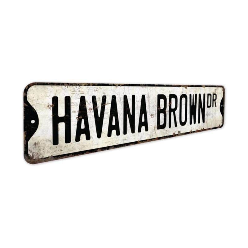 Havana-Brown-Cat-Premium-Quality-Rustic-Metal-Sign-3