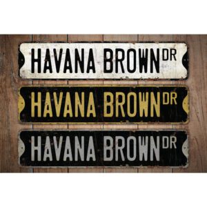 Havana-Brown-Cat-Premium-Quality-Rustic-Metal-Sign-Images