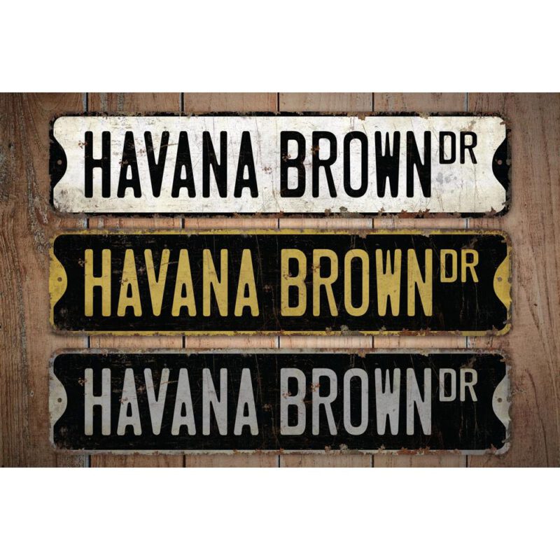 Havana-Brown-Cat-Premium-Quality-Rustic-Metal-Sign-Images