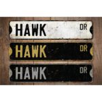 Hawk-Premium-Quality-Rustic-Metal-Sign-Images