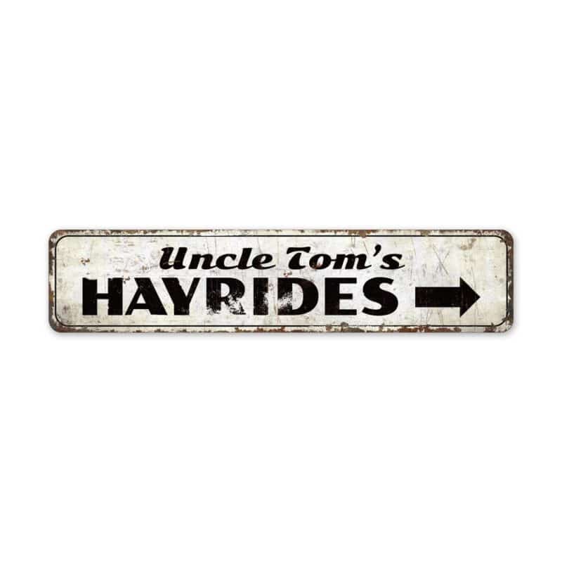 Hayrides-Sign-Premium-Quality-Rustic-Metal-Sign-2