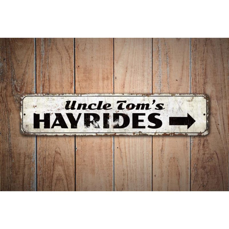 Hayrides-Sign-Premium-Quality-Rustic-Metal-Sign-Images