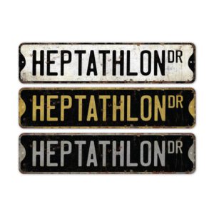 Heptathlon-Premium-Quality-Rustic-Metal-Sign-2