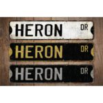 Heron-Premium-Quality-Rustic-Metal-Sign-Images