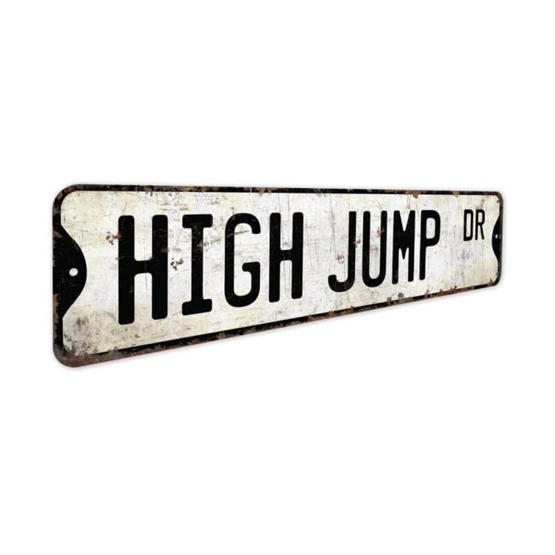 High-Jump-Premium-Quality-Rustic-Metal-Sign-3