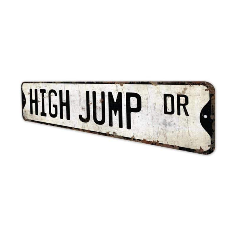 High-Jump-Premium-Quality-Rustic-Metal-Sign-4