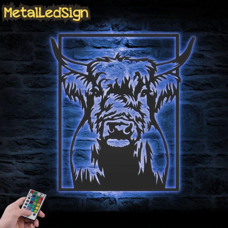 Highland-Cow-Farmhouse-Metal-Wall-Art-LED-Light-3.jpg