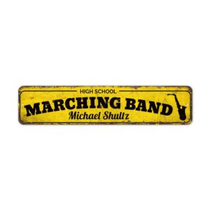 Highschool-Marching-Band-Premium-Quality-Rustic-Metal-Sign-2-1