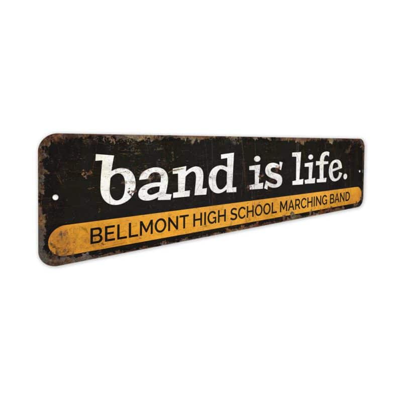 Highschool-Marching-Band-Premium-Quality-Rustic-Metal-Sign-3