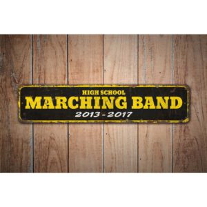 Highschool-Marching-Band-Premium-Quality-Rustic-Metal-Sign-Images-2