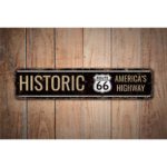 Historic-Route-66-Premium-Quality-Rustic-Metal-Sign-Images-1