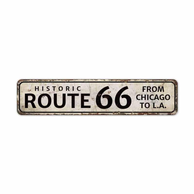 Historic-Route-Sign-Premium-Quality-Rustic-Metal-Sign-2-1