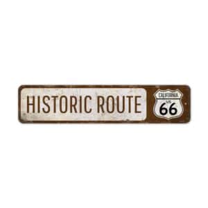 Historic-Route-Sign-Premium-Quality-Rustic-Metal-Sign-2-2