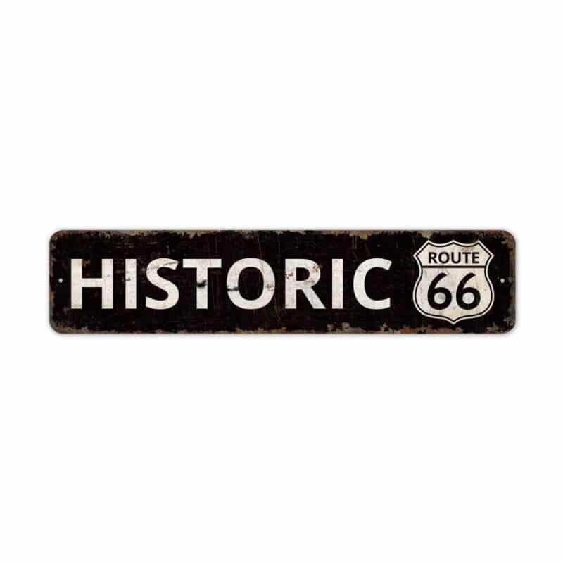 Historic-Route-Sign-Premium-Quality-Rustic-Metal-Sign-2