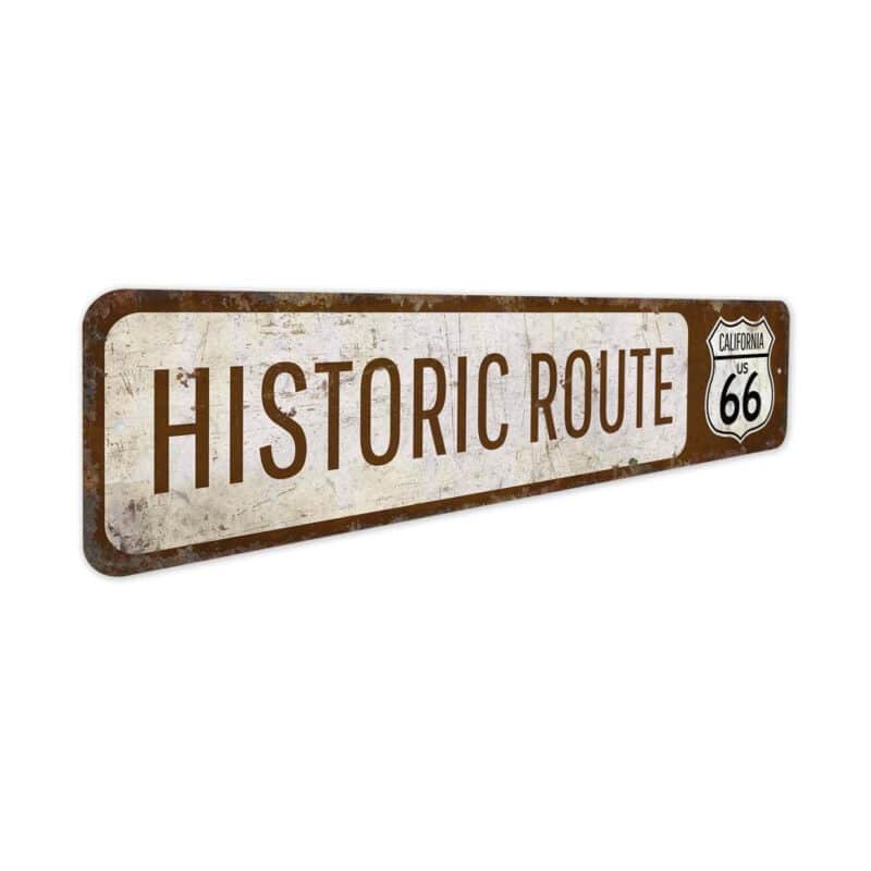 Historic-Route-Sign-Premium-Quality-Rustic-Metal-Sign-3-2