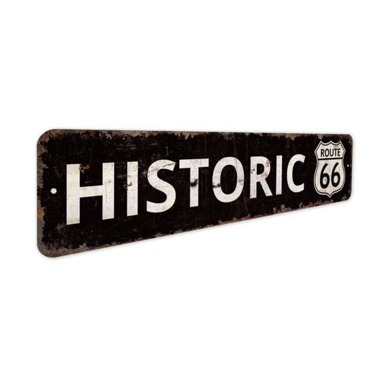 Historic-Route-Sign-Premium-Quality-Rustic-Metal-Sign-3