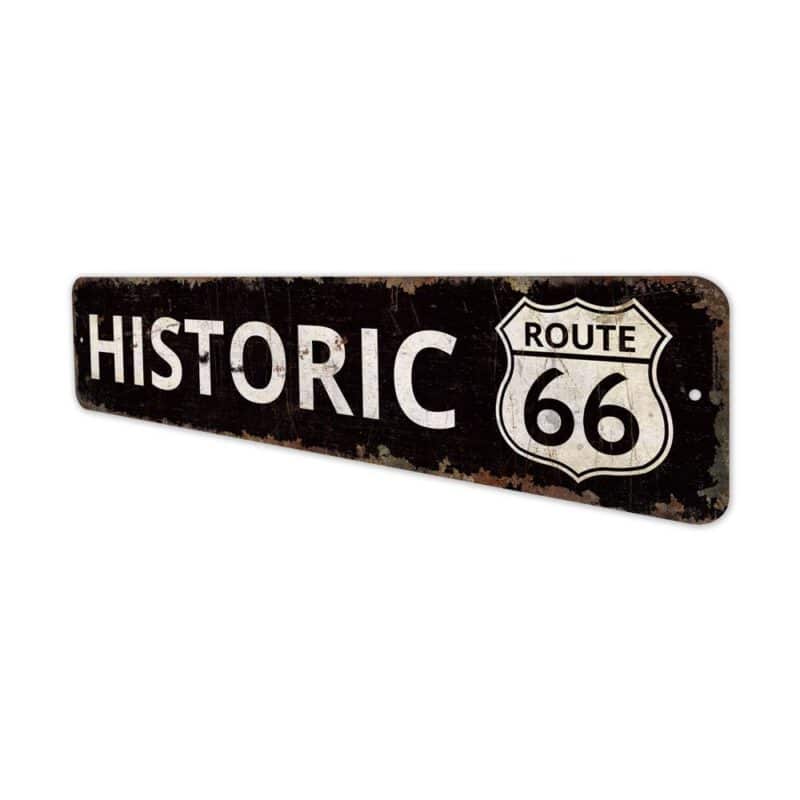 Historic-Route-Sign-Premium-Quality-Rustic-Metal-Sign-4