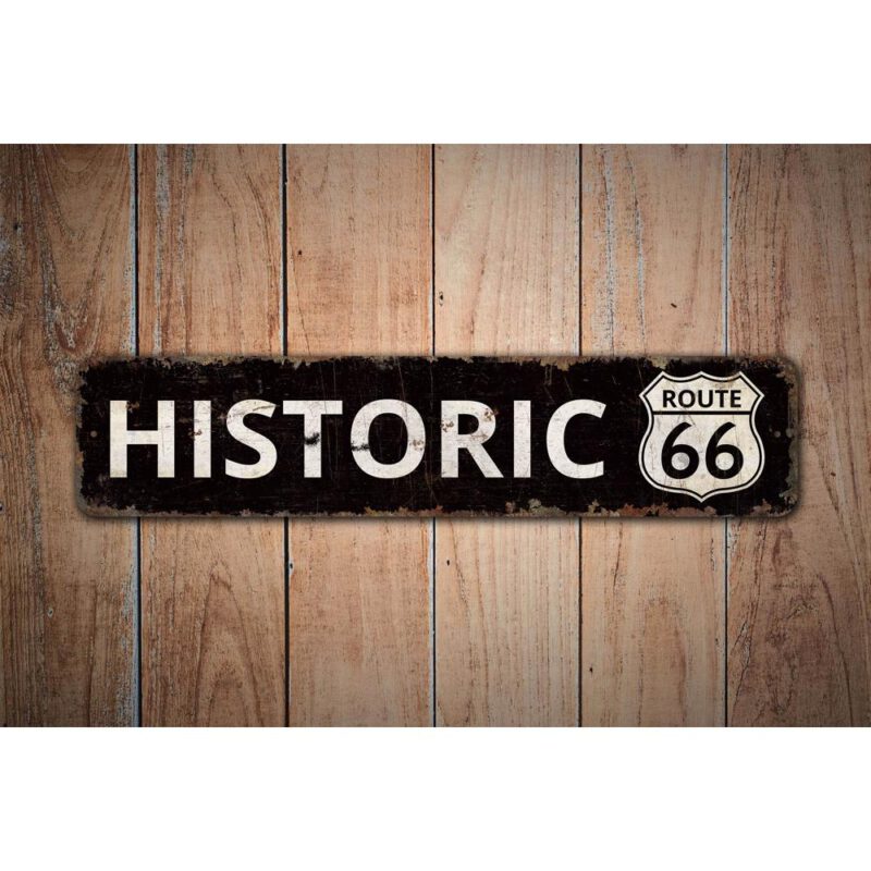 Historic-Route-Sign-Premium-Quality-Rustic-Metal-Sign-Images