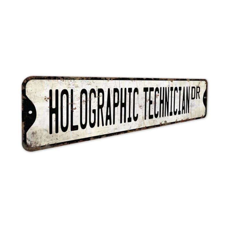 Holographic-Technician-Premium-Quality-Rustic-Metal-Sign-3