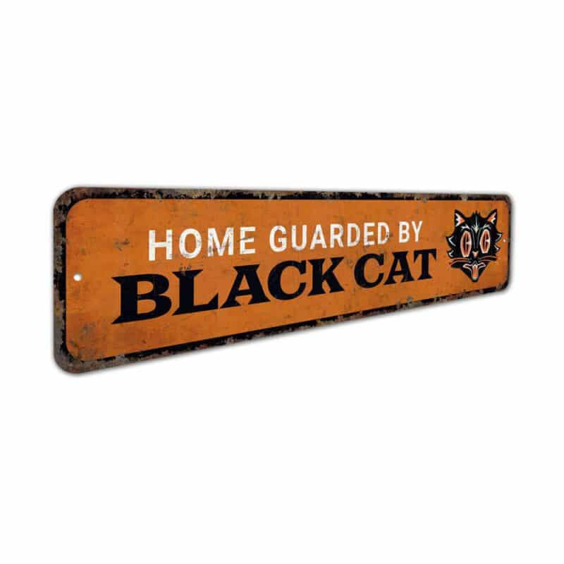 Home-Guarded-by-Black-Cat-Premium-Quality-Rustic-Metal-Sign-3