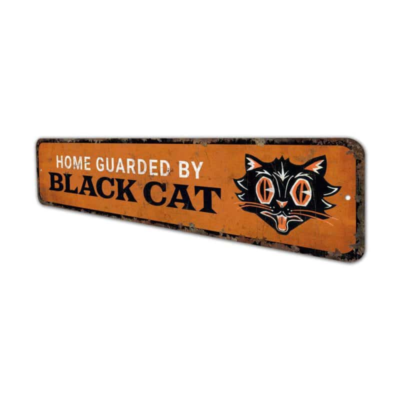 Home-Guarded-by-Black-Cat-Premium-Quality-Rustic-Metal-Sign-4