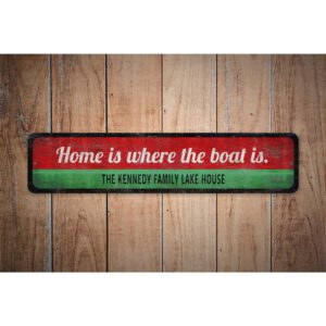 Home-Is-Where-Boat-Is-Family-Lake-House-Premium-Quality-Rustic-Metal-Sign-Images