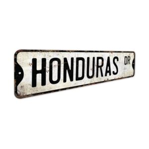 Honduras-Premium-Quality-Rustic-Metal-Sign-2