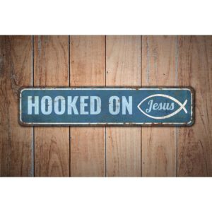 Hooked-on-Jesus-Sign-Premium-Quality-Rustic-Metal-Sign-Images